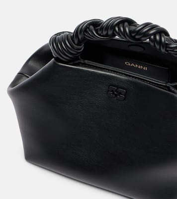 Bou Small leather tote bag | Ganni