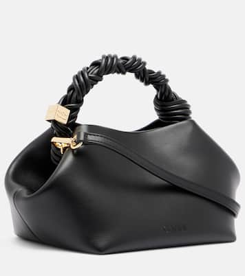 Bou Small leather tote bag | Ganni