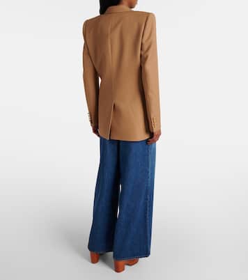 Blazer cruzado de lana grain de poudre | Chloé