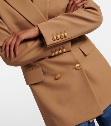 Blazer cruzado de lana grain de poudre | Chloé