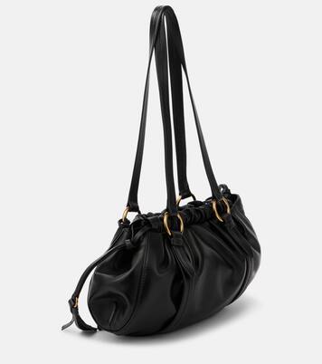 Medium leather shoulder bag | Miu Miu