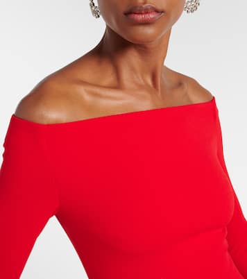 Off-Shoulder-Robe Talia aus Crêpe | Solace London