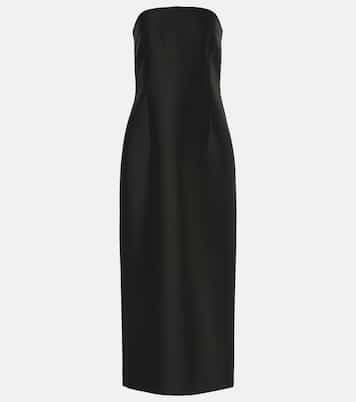 Robe longue Ward en laine et soie | The Row