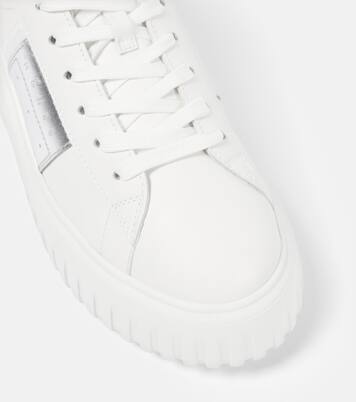 Plateau-Sneakers H-Stripes aus Leder | Hogan
