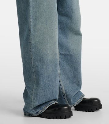Faded mid-rise wide-leg jeans | Balenciaga