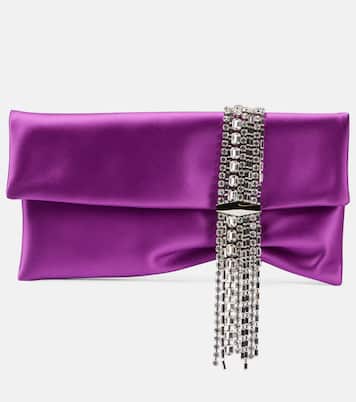 Pochette Zandra en satin à ornements | Jimmy Choo