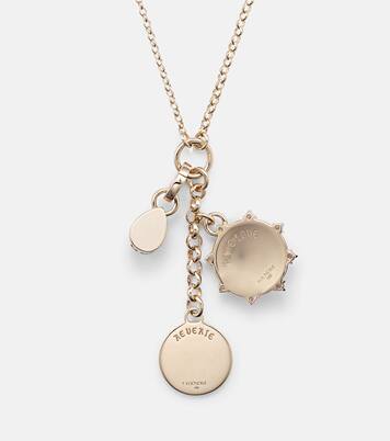 Forever & Always 18kt gold pendant necklace with diamonds and opal | FoundRae