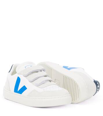 V-90 suede-trimmed leather sneakers | Veja Kids