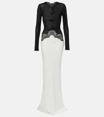 Lace-trimmed maxi dress | Christopher Esber