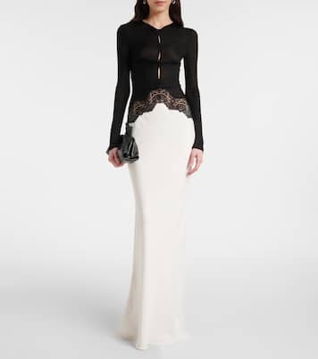 Lace-trimmed maxi dress | Christopher Esber