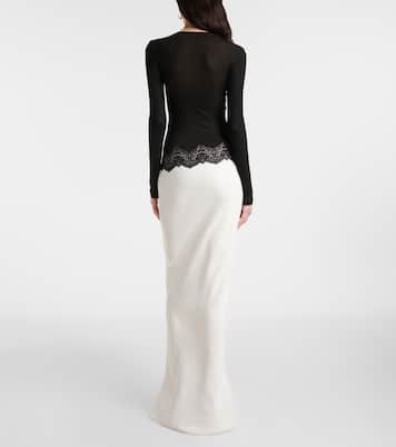 Lace-trimmed maxi dress | Christopher Esber