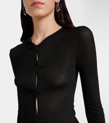 Lace-trimmed maxi dress | Christopher Esber