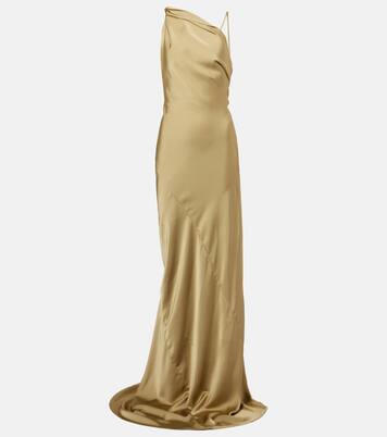 Robe asymétrique en lamé | Entire Studios