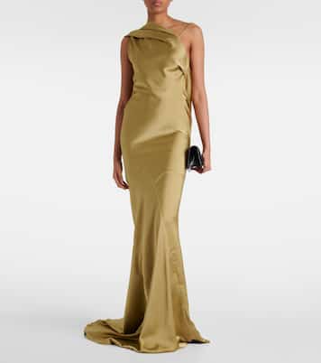 Robe asymétrique en lamé | Entire Studios