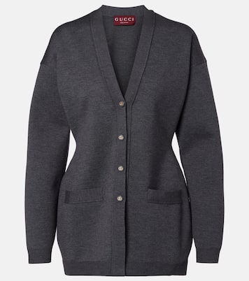 Cardigan Double G aus einem Wollgemisch | Gucci