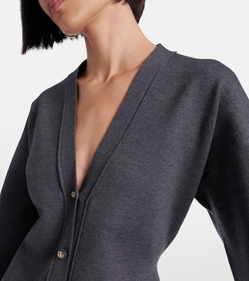 Cardigan Double G aus einem Wollgemisch | Gucci