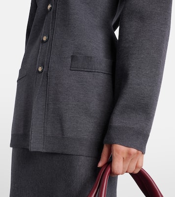 Cardigan Double G aus einem Wollgemisch | Gucci