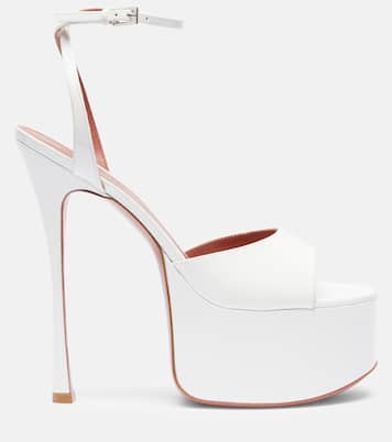 Plateausandalen Aya 155 aus Lackleder | Amina Muaddi