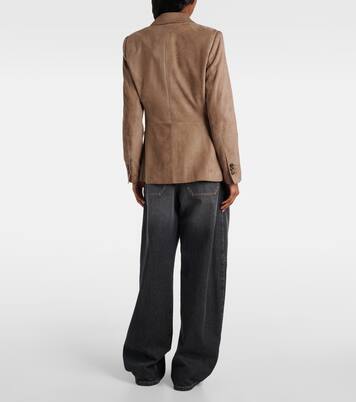 Blazer aus Veloursleder | Brunello Cucinelli