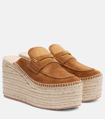 Mules compensées Maxilla en daim | Gianvito Rossi