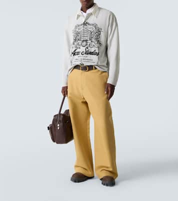 Logo cotton jersey polo shirt | Acne Studios