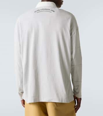 Logo cotton jersey polo shirt | Acne Studios