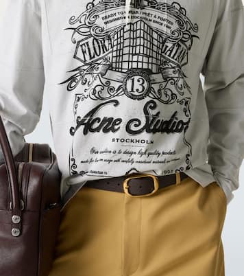 Logo cotton jersey polo shirt | Acne Studios