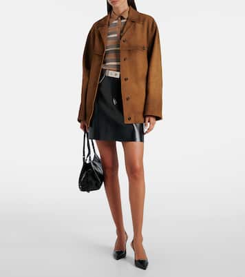 Leather slingback pumps | Prada