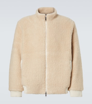 T-Bird cashmere jacket with emerald | God's True Cashmere