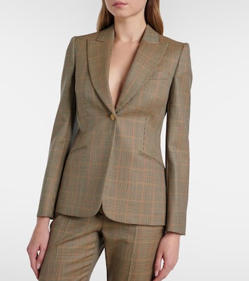 Blazer Country Check aus Wolle | McQueen