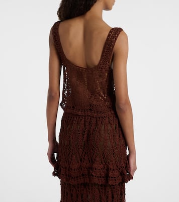 Crochet cotton crop top | Anna Kosturova