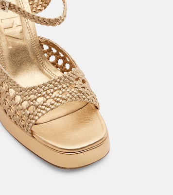 Sandales Cheyenne en cuir métallisé | Souliers Martinez