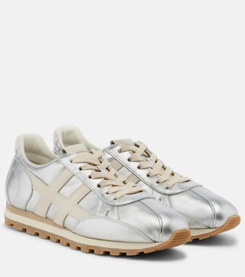 86er metallic leather sneakers | Hogan