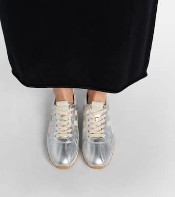86er metallic leather sneakers | Hogan