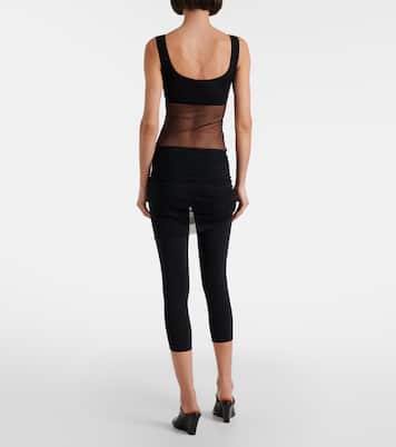 Cropped-Leggings mit Tüll | Nensi Dojaka