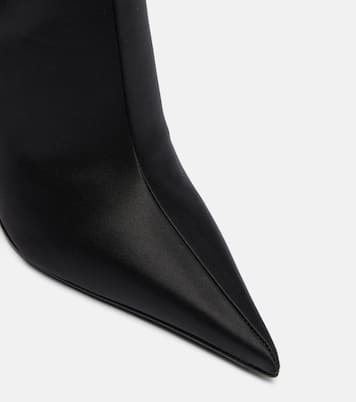 Barbara satin knee-high boots | Amina Muaddi