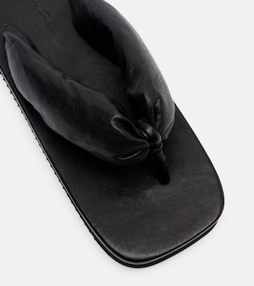 Leather platform thong sandals | Rick Owens