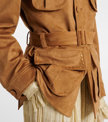 Studded belted field jacket | Xu Zhi