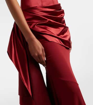 Draped silk corset gown | Alex Perry