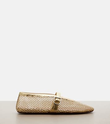 Ballerine a rete con pelle | Alaïa