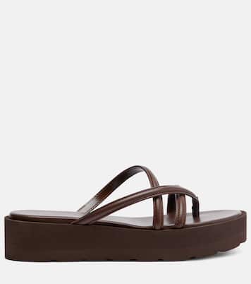 Leather platform sandals | Gianvito Rossi