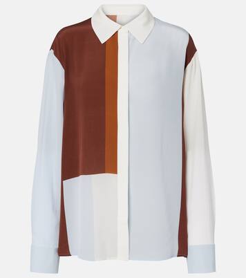 Marais colorblocked silk shirt | SIR