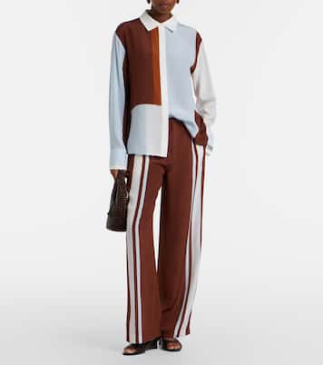 Marais colorblocked silk shirt | SIR
