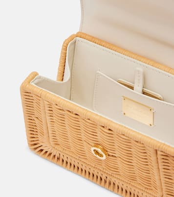 Serpenti Forever Mini wicker top-handle bag | Bvlgari