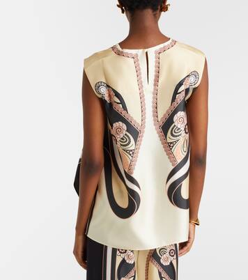 Top San Carlo aus Seiden-Twill | La DoubleJ