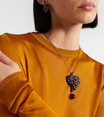 Embellished pendant necklace | Saint Laurent