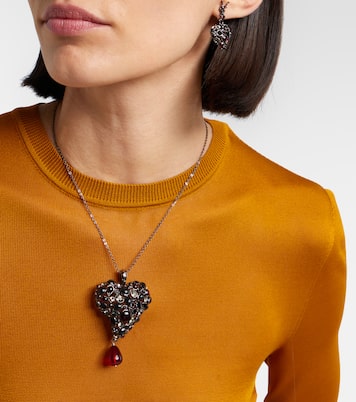 Embellished pendant necklace | Saint Laurent