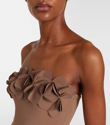 Tess floral-appliqué swimsuit | Karla Colletto