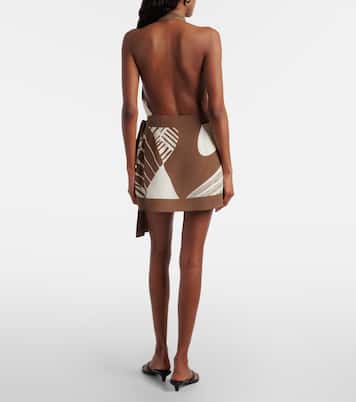 Almara printed silk wrap dress | SIR