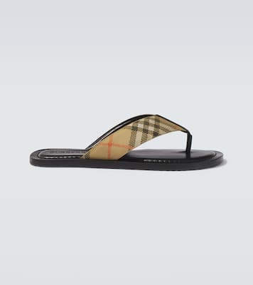 Sandalen Burberry Check mit Leder | Burberry